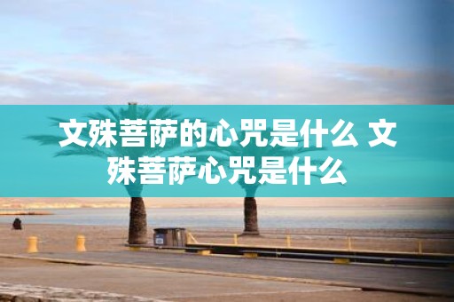 文殊菩萨的心咒是什么 文殊菩萨心咒是什么