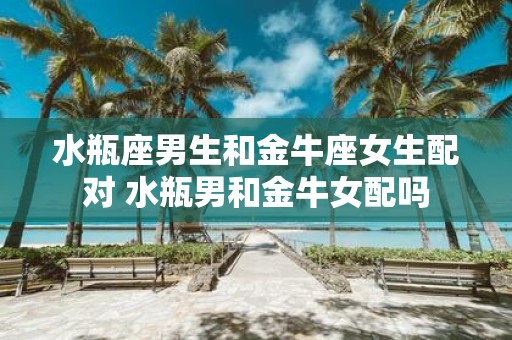 水瓶座男生和金牛座女生配对 水瓶男和金牛女配吗