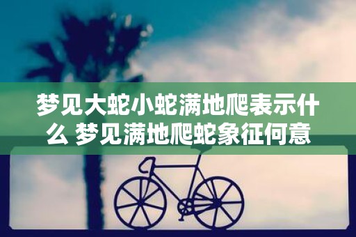 梦见大蛇小蛇满地爬表示什么 梦见满地爬蛇象征何意