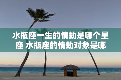 水瓶座一生的情劫是哪个星座 水瓶座的情劫对象是哪个星座
