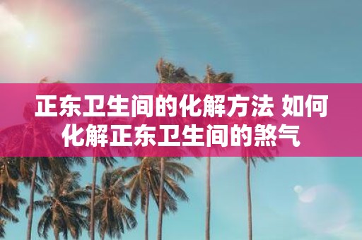 正东卫生间的化解方法 如何化解正东卫生间的煞气
