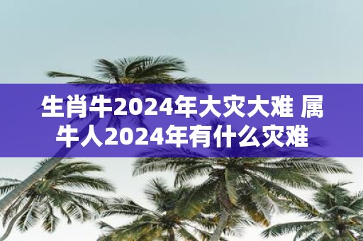 生肖牛2025年大灾大难 属牛人2025年有什么灾难