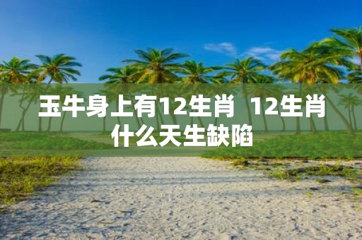 玉牛身上有12生肖 12生肖什么天生缺陷