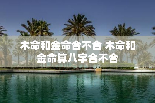 木命和金命合不合 木命和金命算八字合不合