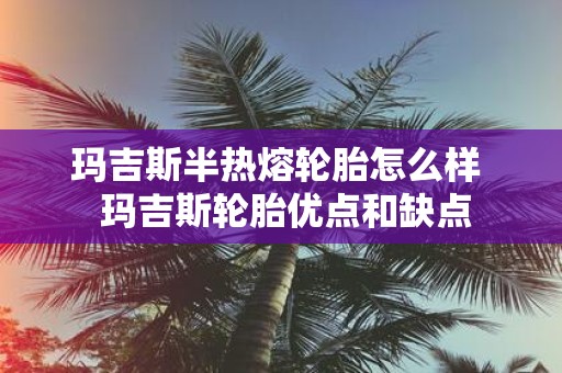 玛吉斯半热熔轮胎怎么样 玛吉斯轮胎优点和缺点