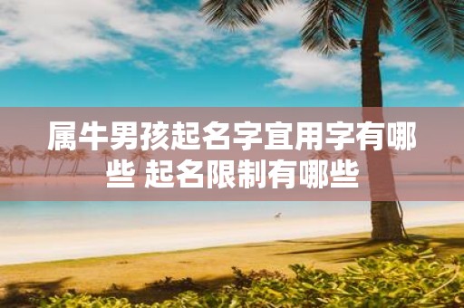 属牛男孩起名字宜用字有哪些 起名限制有哪些