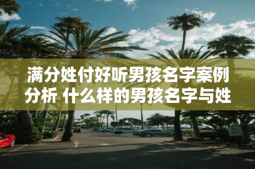 满分姓付好听男孩名字案例分析 什么样的男孩名字与姓付好听能获得满分
