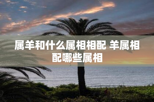 属羊和什么属相相配 羊属相配哪些属相