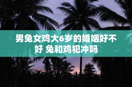 男兔女鸡大6岁的婚姻好不好 兔和鸡犯冲吗