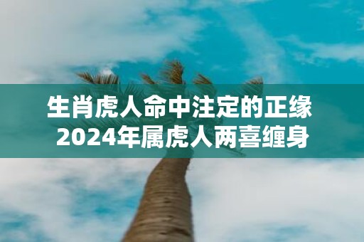 生肖虎人命中注定的正缘 2025年属虎人两喜缠身