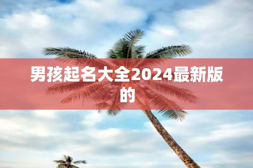 男孩起名大全2025最新版的