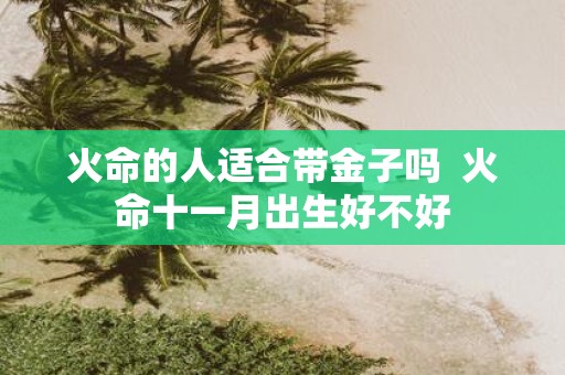 火命的人适合带金子吗 火命十一月出生好不好