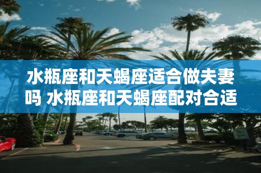 水瓶座和天蝎座适合做夫妻吗 水瓶座和天蝎座配对合适吗