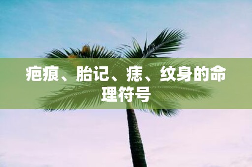疤痕、胎记、痣、纹身的命理符号