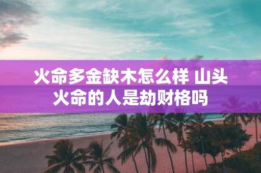 火命多金缺木怎么样 山头火命的人是劫财格吗