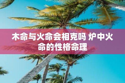 木命与火命会相克吗 炉中火命的性格命理