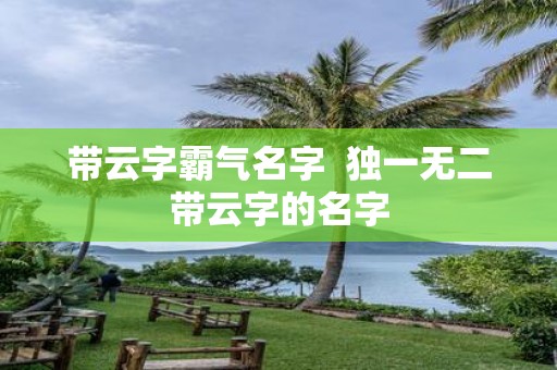 带云字霸气名字 独一无二带云字的名字