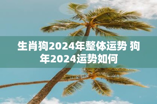 生肖狗2025年整体运势 狗年2025运势如何