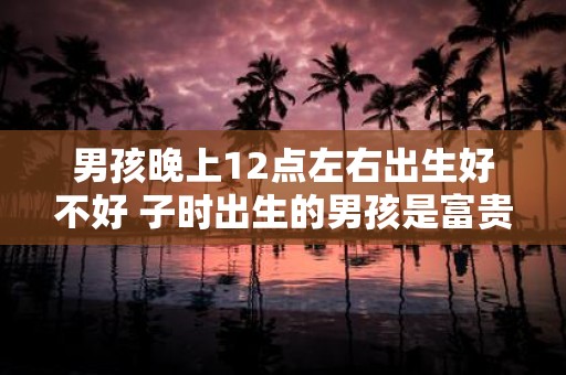 男孩晚上12点左右出生好不好 子时出生的男孩是富贵命吗