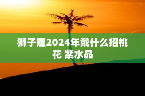 狮子座2025年戴什么招桃花 紫水晶