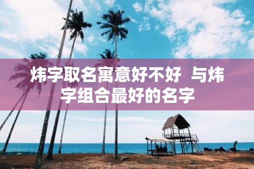 炜字取名寓意好不好 与炜字组合最好的名字