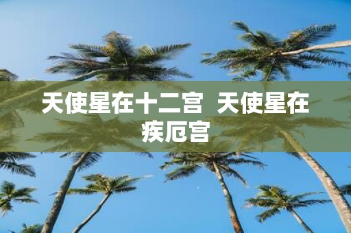 天使星在十二宫 天使星在疾厄宫