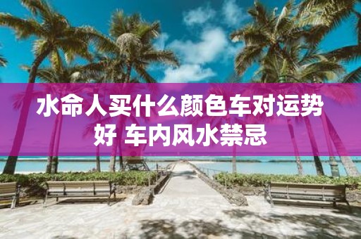 水命人买什么颜色车对运势好 车内风水禁忌