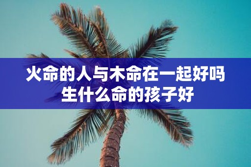 火命的人与木命在一起好吗 生什么命的孩子好