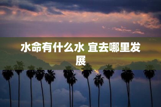 水命有什么水 宜去哪里发展