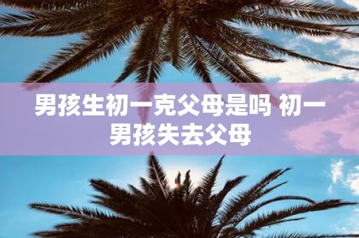 男孩生初一克父母是吗 初一男孩失去父母