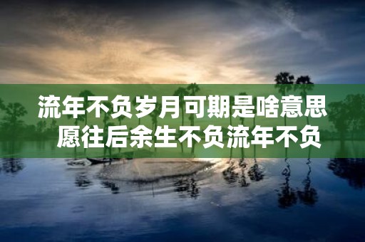 流年不负岁月可期是啥意思 愿往后余生不负流年不负自己