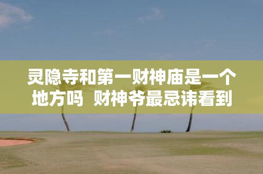灵隐寺和第一财神庙是一个地方吗 财神爷最忌讳看到什么