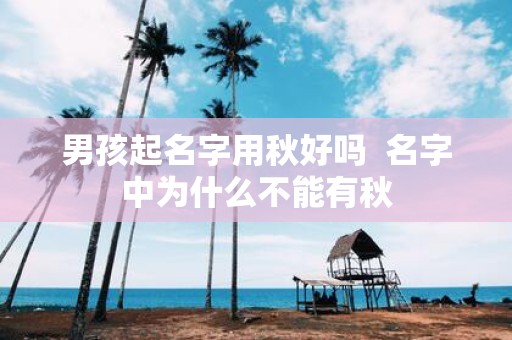 男孩起名字用秋好吗 名字中为什么不能有秋