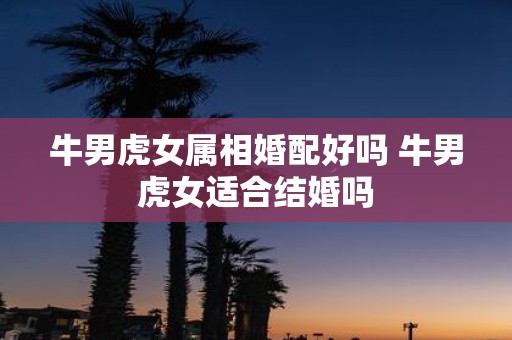牛男虎女属相婚配好吗 牛男虎女适合结婚吗