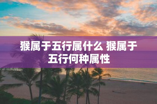 猴属于五行属什么 猴属于五行何种属性