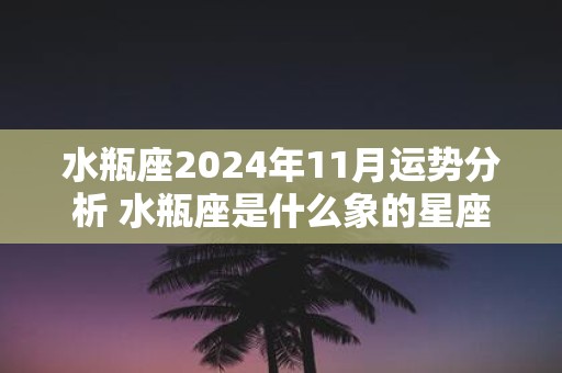 水瓶座2025年11月运势分析 水瓶座是什么象的星座 有什么特点