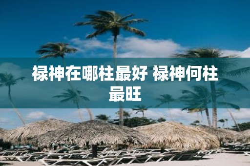 禄神在哪柱最好 禄神何柱最旺