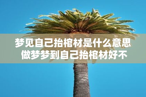 梦见自己抬棺材是什么意思 做梦梦到自己抬棺材好不好