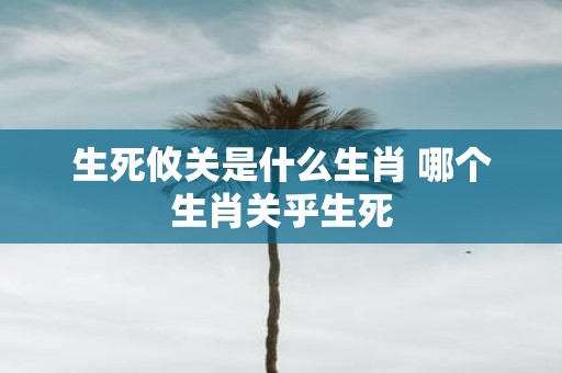生死攸关是什么生肖 哪个生肖关乎生死