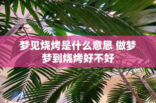 梦见烧烤是什么意思 做梦梦到烧烤好不好
