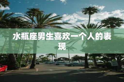 水瓶座男生喜欢一个人的表现