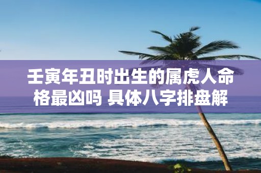 壬寅年丑时出生的属虎人命格最凶吗 具体八字排盘解析