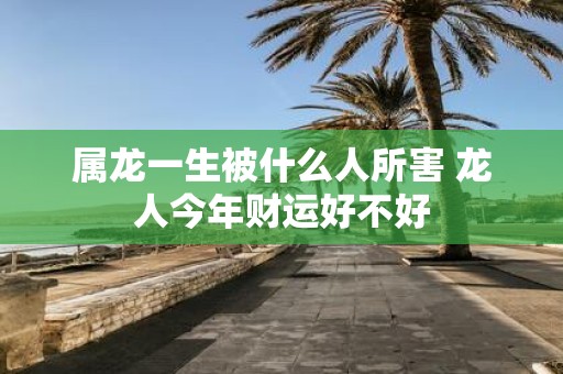 属龙一生被什么人所害 龙人今年财运好不好