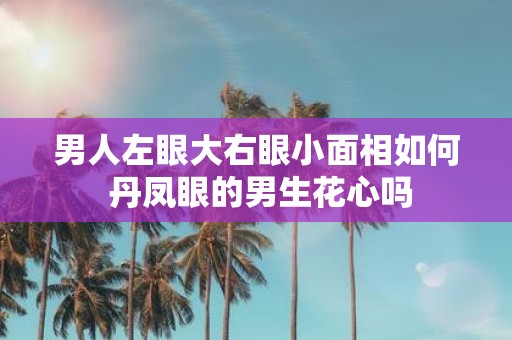 男人左眼大右眼小面相如何 丹凤眼的男生花心吗