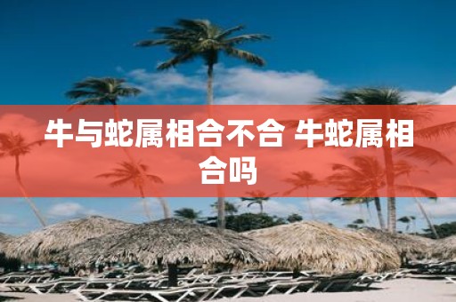 牛与蛇属相合不合 牛蛇属相合吗