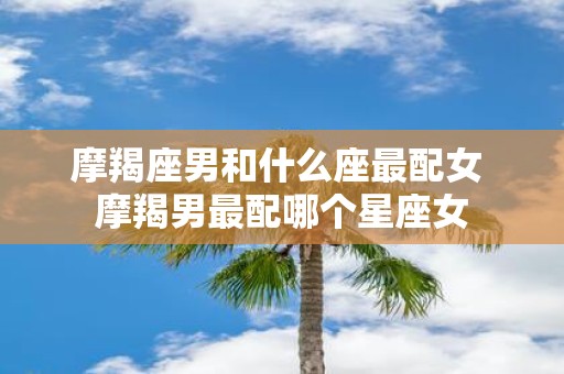 摩羯座男和什么座最配女 摩羯男最配哪个星座女