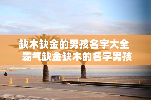 缺木缺金的男孩名字大全 霸气缺金缺木的名字男孩