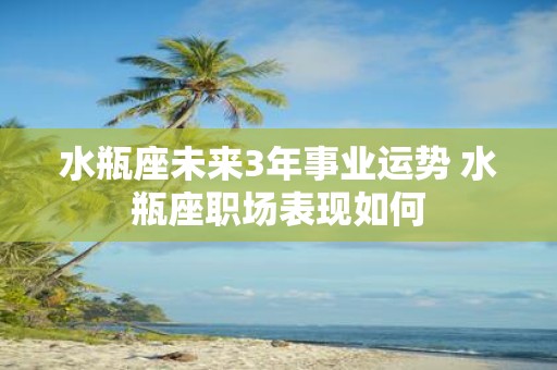 水瓶座未来3年事业运势 水瓶座职场表现如何