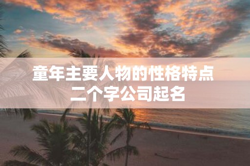 童年主要人物的性格特点 二个字公司起名