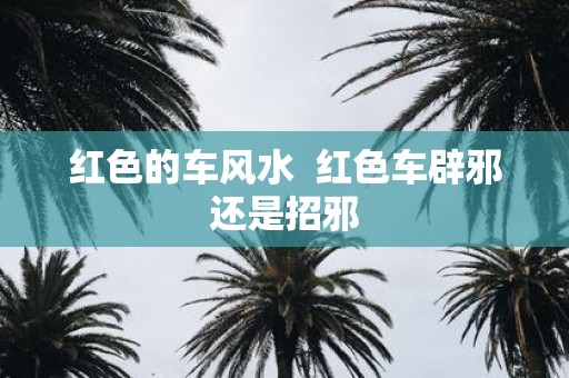 红色的车风水 红色车辟邪还是招邪